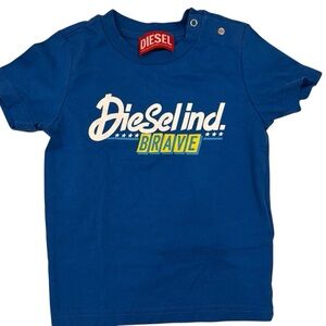 Diesel Blue Short Sleeve Tees with Graphic Designs Unisex NWOT